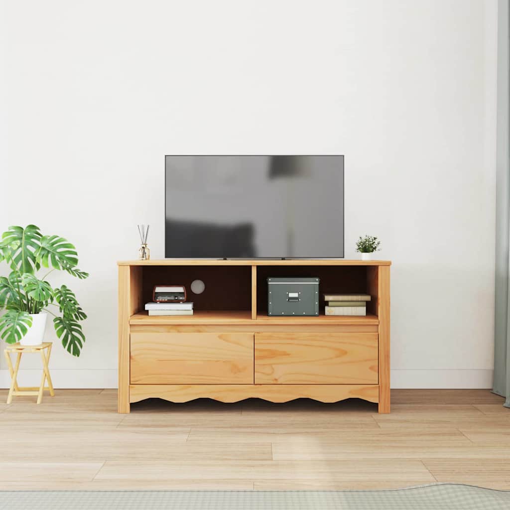 TV Cabinet Drammen Oak 99 x 43 x 55 cm Solid Pine wood